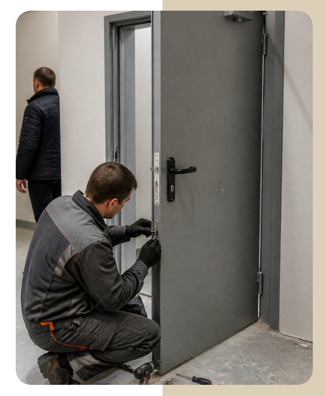 Ремонт противопожарной двери в Сальске по цене 6609 р. | ДвериЛегко-Слс